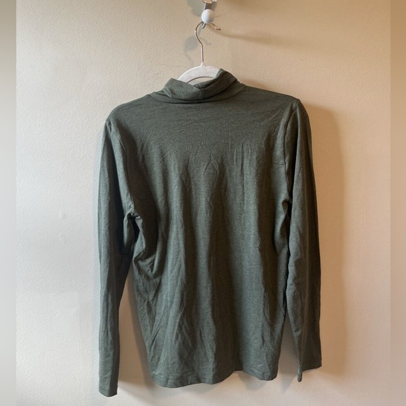 J. Crew Tissue Turtleneck In Frosty Olive - Picture 5 of 6